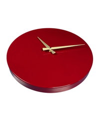 Wallity 35Sivmet Reloj de Pared Decorativo Metal Aluminio Cereza 35x35cm